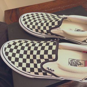 Checkered VANS,  "NEW" never worn